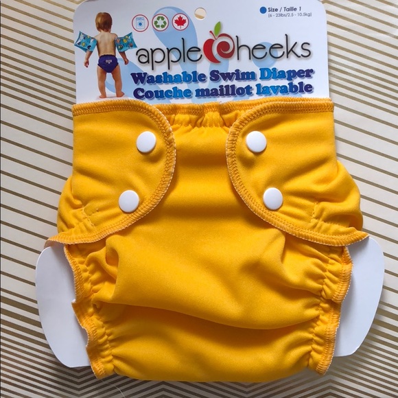 Other - Apple cheeks washable swim diaper, Size 1 gold new